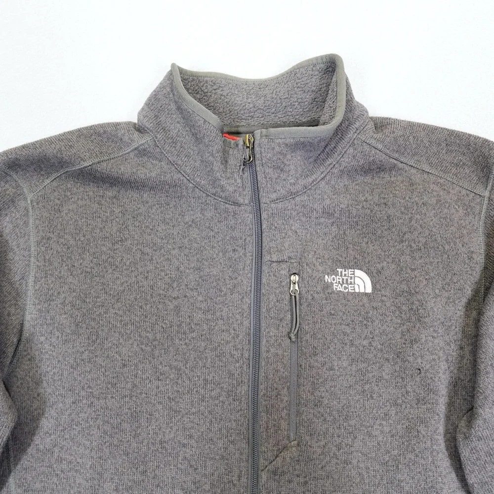 The North Face Jacket Mens Large Gray Gordon Lyons Full Zip Outdoor Warm
